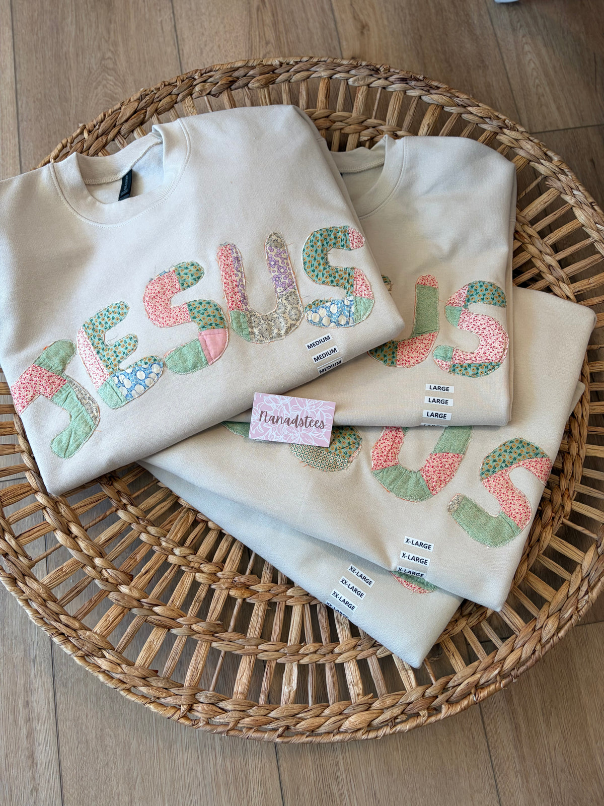 Vintage Quilt JESUS Sweatshirt