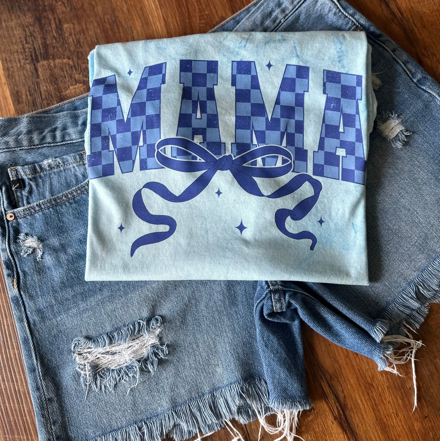 MAMA checkered bow