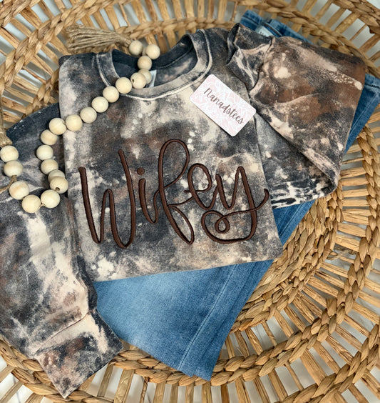 Wifey Cowhide Crew