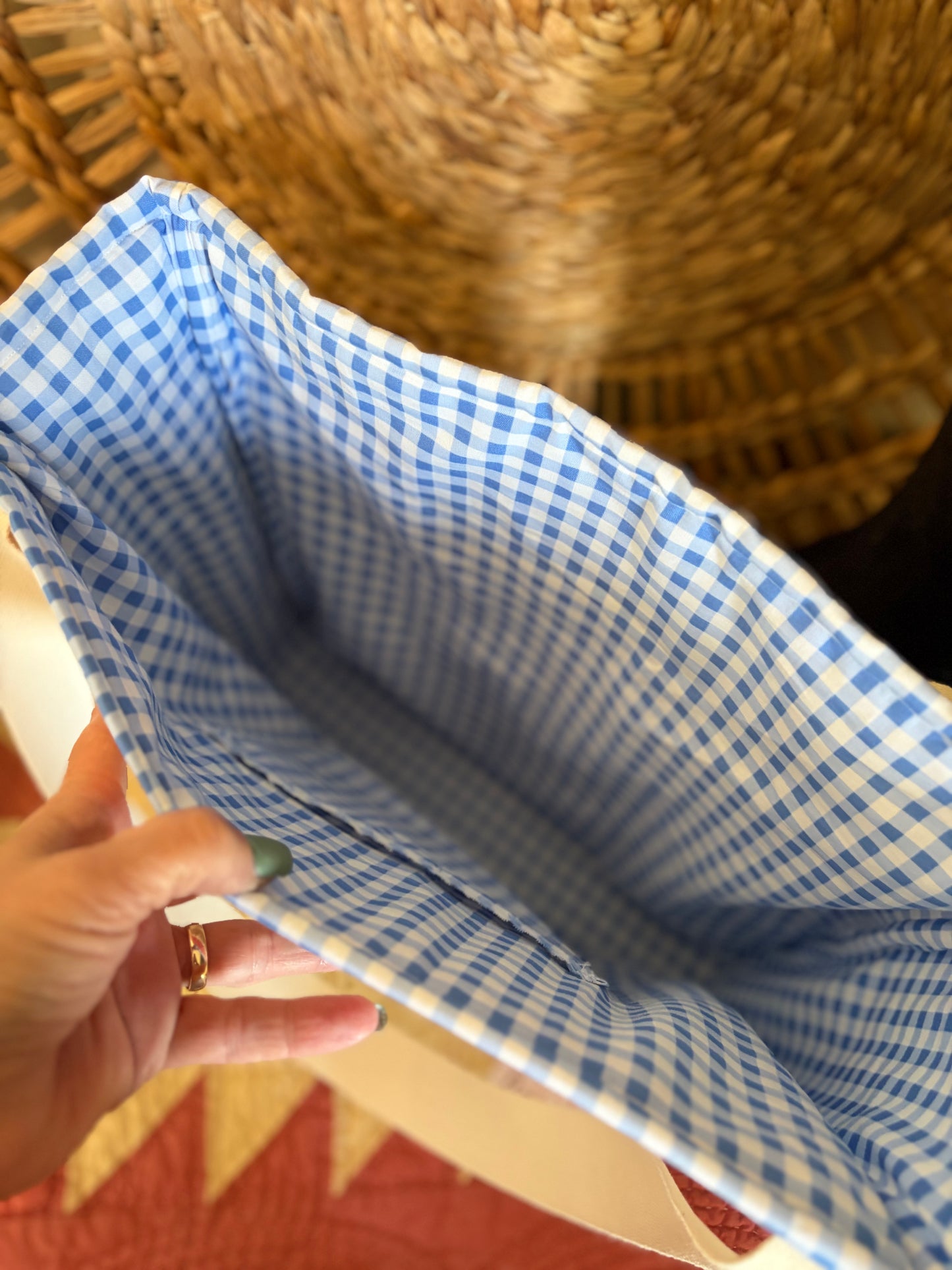 Handmade Vintage Quilt Tote Bag