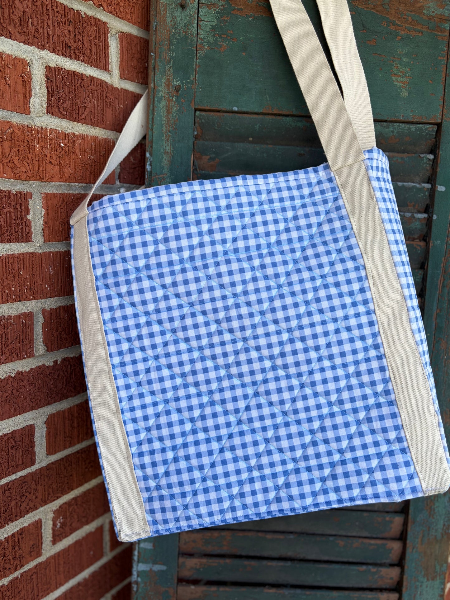 Handmade Vintage Quilt Tote Bag