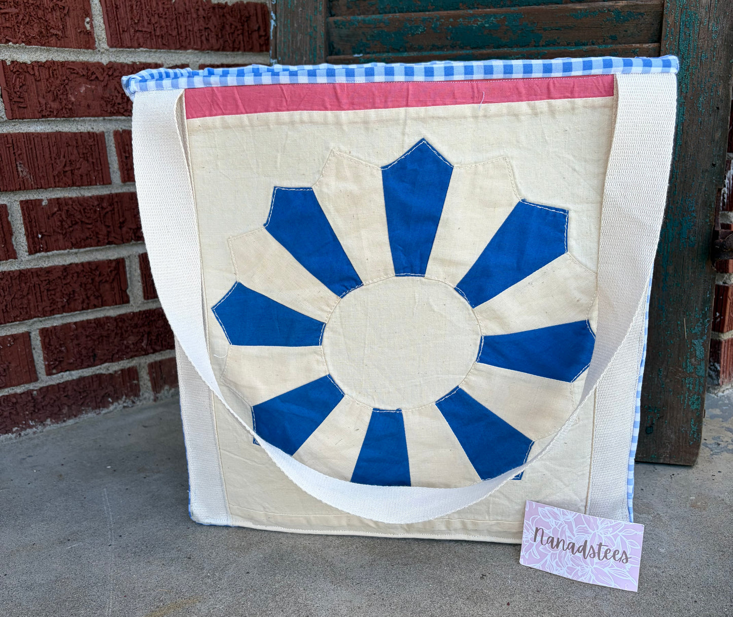 Handmade Vintage Quilt Tote Bag