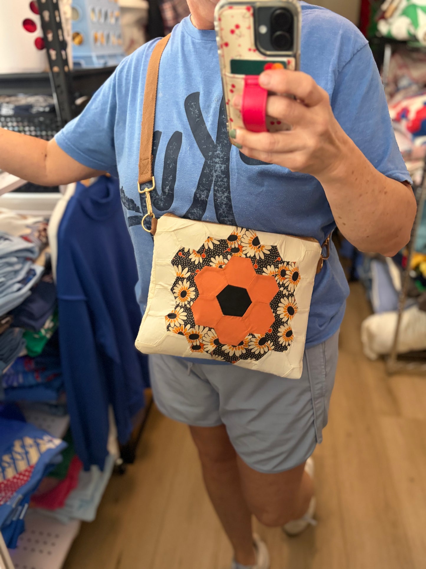 Handmade Vintage Quilt Crossbody bag