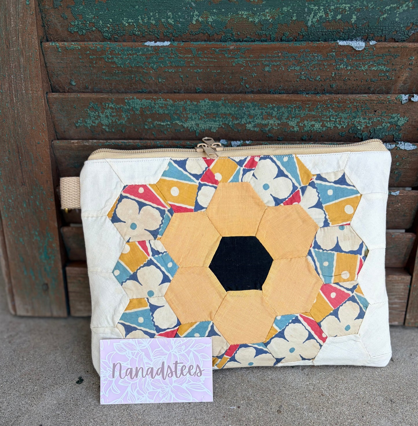 Handmade Vintage grandmothers flower garden hand bag