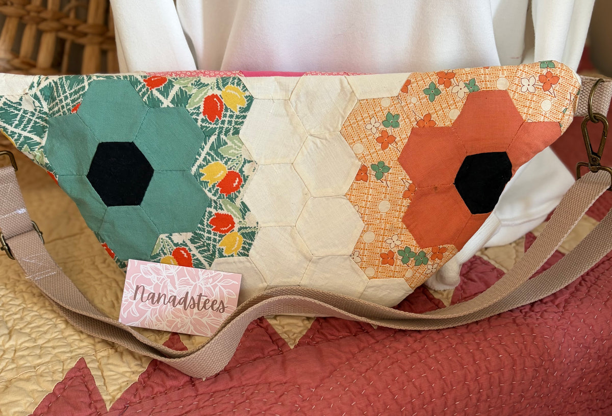 Flower Garden vintage sling body bag