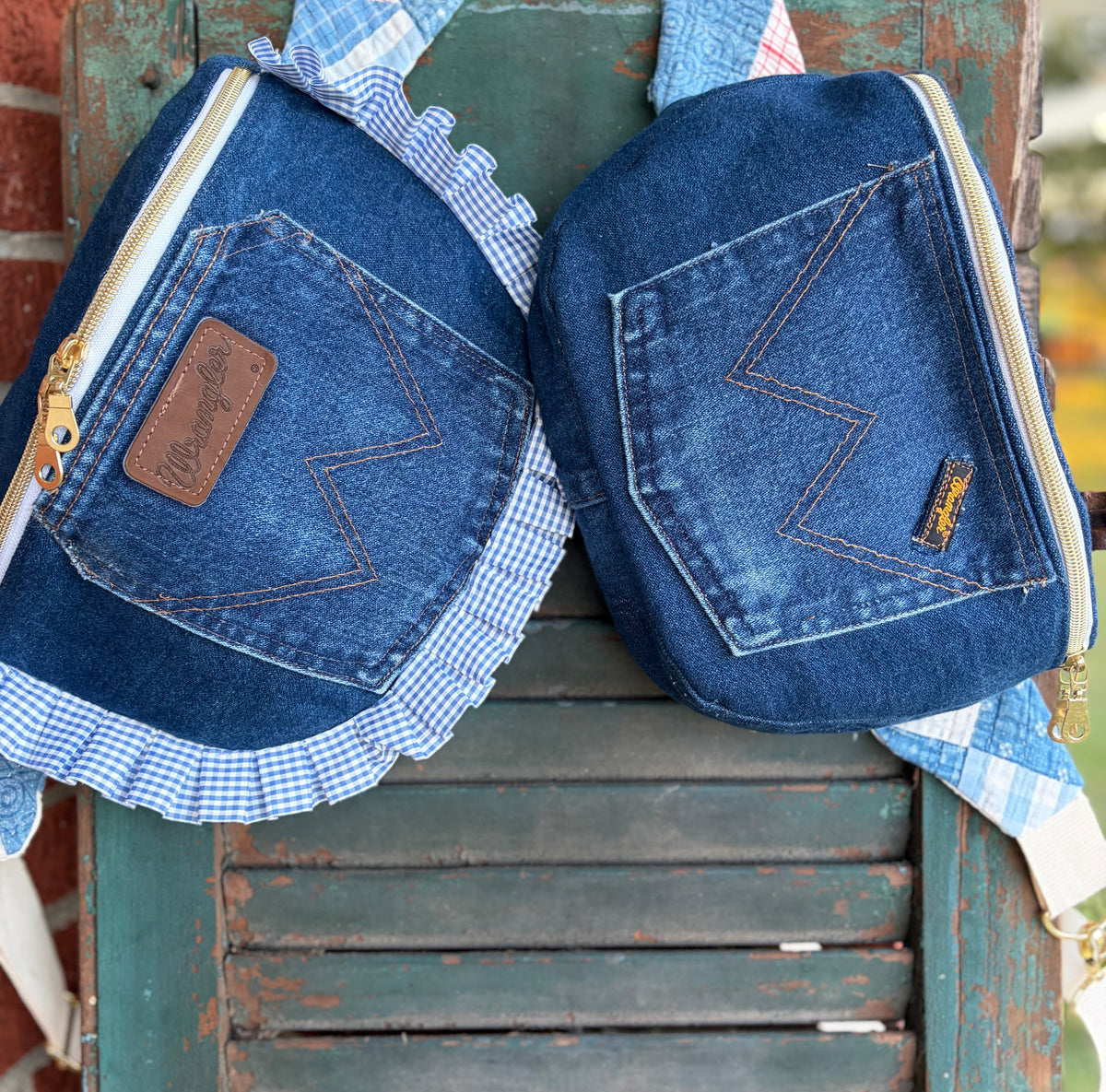 Wrangler jean upcycled bum bag