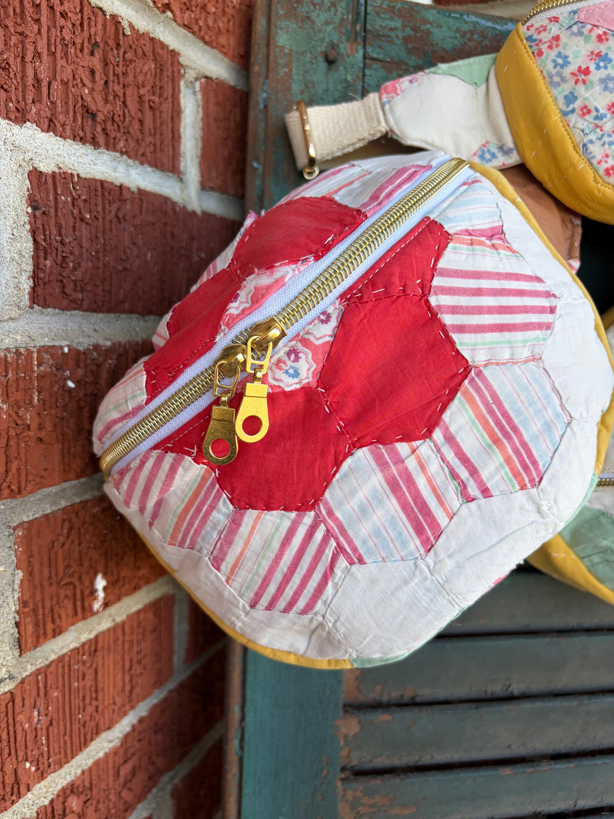 Vintage Quilt Crossbody Bag