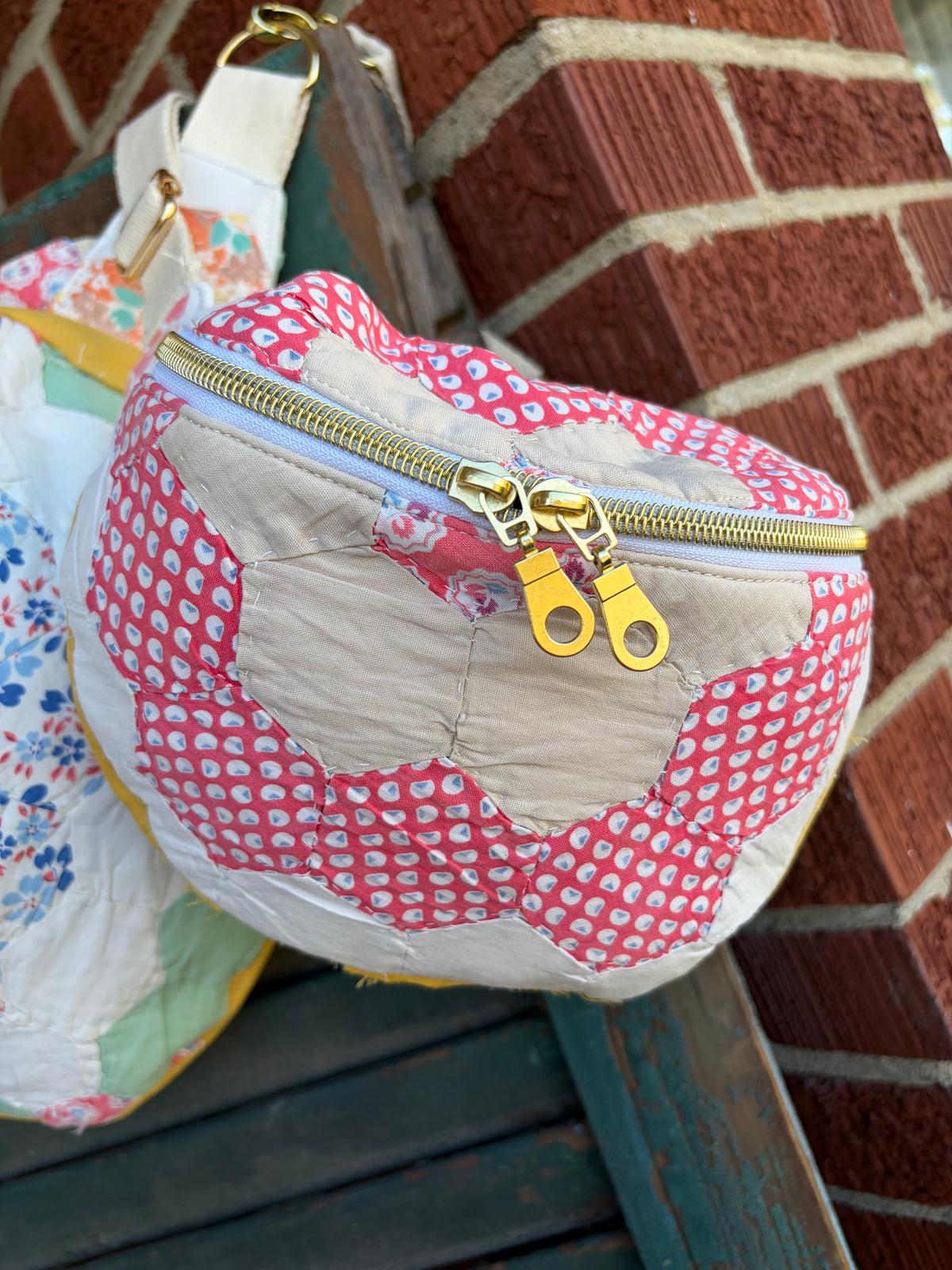 Vintage Quilt Crossbody Bag