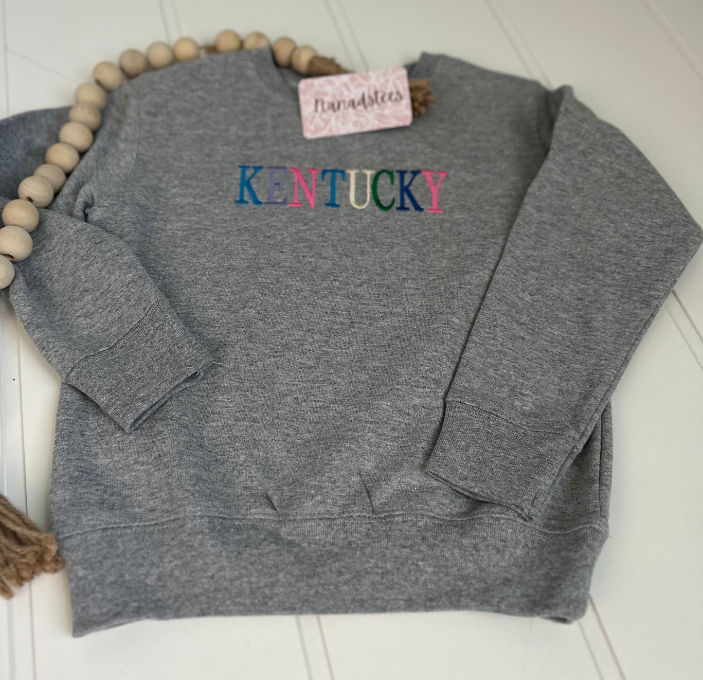 kentucky multicolor kids crew